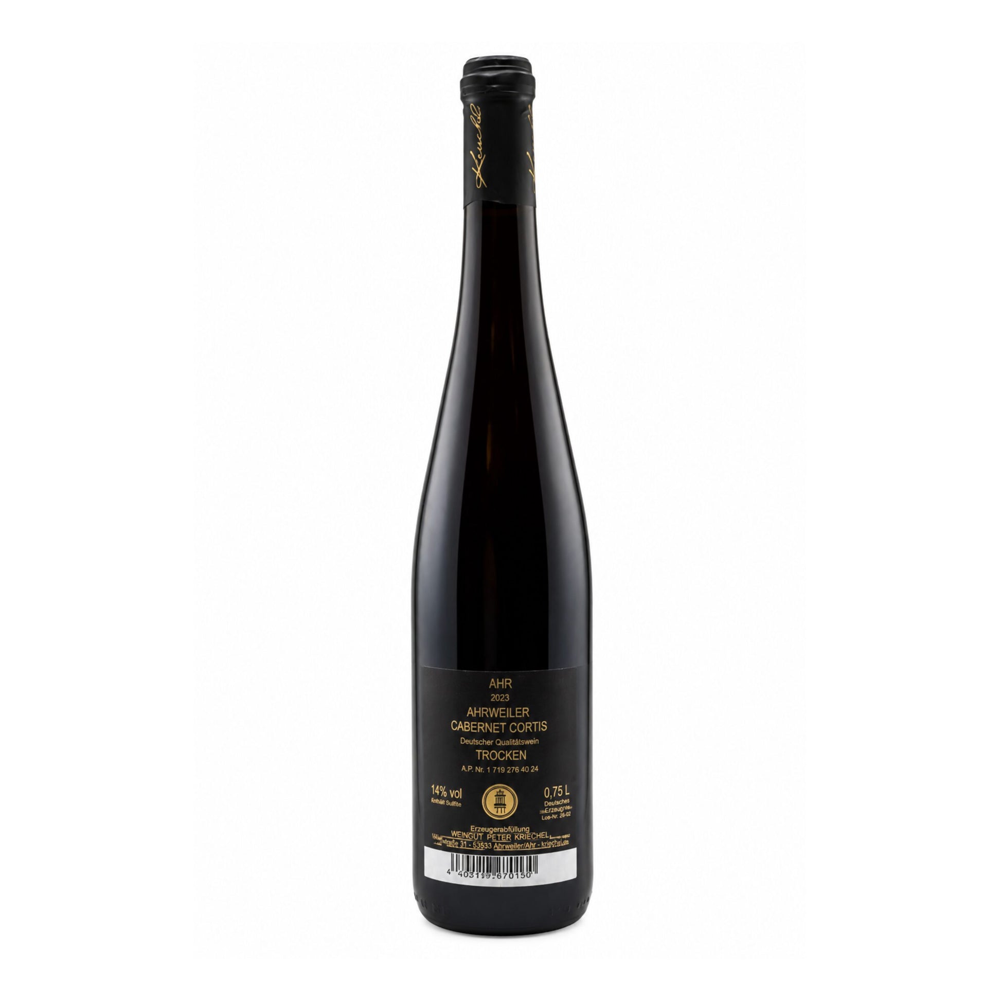 Kreechel Ahr Cabernet Cortis 2023 – Rückseite