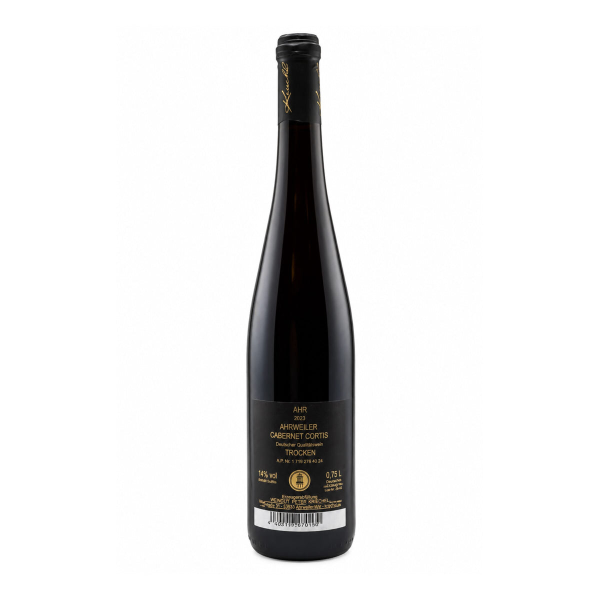 Kreechel Ahr Cabernet Cortis 2023 – Rückseite